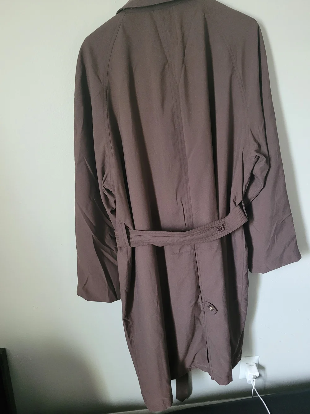 Ralph Lauren Men's Dark Brown Belted Trench Coat